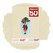 Plume Beige Mat Board for 6x9 Frames - Oval Opening for 3x5 Photos